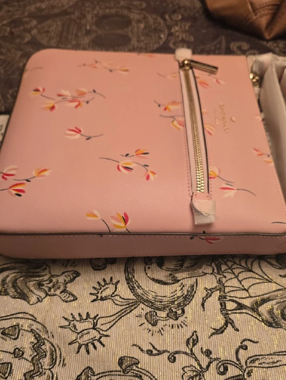 kate spade Blush Pink Floral Crossbody with Gold Hardware